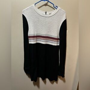 Striped Long Sleeve Sweater Dress